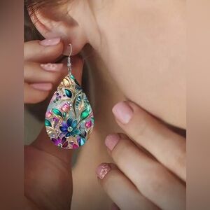 Colorful Teardrop Earrings